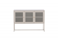 Malla skab 120x80x40 cm med netdøre og hylder beige
