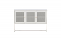 Malla glasskab med 3 låger 120x80x40cm hvid