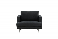 Sofia Single Sofa &ndash; sort/sort velour