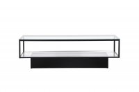 Maglehem glasbord 130x60cm sort