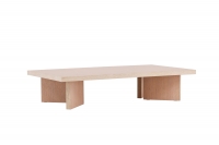 Bassholmen sofabord 140x80cm MDF hvidpudset