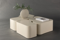 Nordland sofabord i 3 dele MDF beige