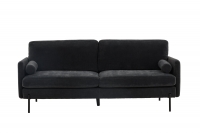 Antibes 3-personers sofa 210 cm i mørkegrå stof
