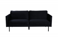 Zoom sofa 2-personers sort velour