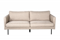 Zoom sofa 2-personers lys brun polyester