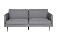 Zoom sofa 2-personers grå polyester