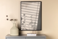 Plakat Flower Shadow 70x100cm hvid