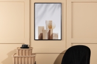 Plakat Wooden Blocks 70x100cm beige