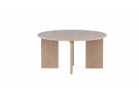 Askerön sofabord rundt Ø80cm MDF hvidpudset