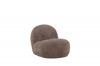 Omaha loungestol brun boucle