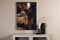 Plakat Barrista 30x40cm med brun kaffestemning