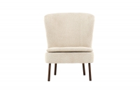 H&auml;lls&ouml; lounge l&aelig;nestol i polyester boucl&eacute; beige