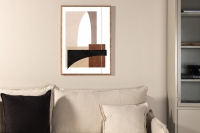 Plakat Materials 21x30cm brun