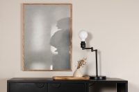 Plakat Human Shadow 21x30cm i grå nuancer