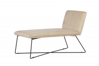 X-lounge loungestol beige velour
