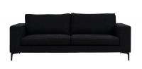 Bolero 3-personers sofa 215cm sort stof og sort stel