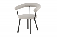 Västerås x Josefin Lustig spisebordsstol beige PU og sort stel