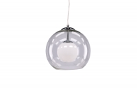 Roche loftlampe Ø25cm i grå glas