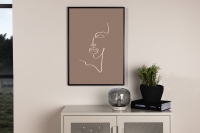 Plakat Siluette 70x100cm brun