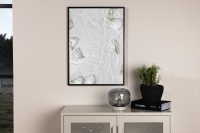 Plakat White Roses 21x30cm hvid