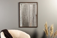 Plakat Wooden Wall 21x30 cm i grå og beige nuancer