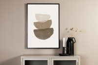Plakat Brush Strokes 21x30cm i beige nuancer