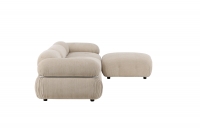 Mika modulsofa – Beige/Sølv, elegant og stilrent 4 dele