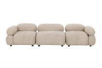 Mika modulsofa Beige/S&oslash;lv &ndash; elegant og stilren 3 dele