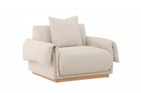 Mollösund lounge lænestol beige linned
