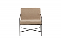 Rakel l&aelig;nestol i polyester beige