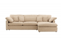 Amalfi hjørnesofa sandfarvet stof