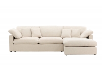 Amalfi hjørnesofa beige stof