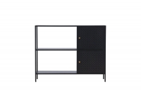 Salta skab 100x75 cm sort
