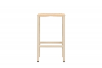 Polly barstol 2-pak – Hvidpigmenteret / Beige naturreb