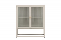 Garis glasskab med 2 hylder 70x80x40cm beige