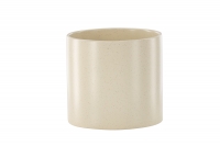 Sane krukke Ø18 cm beige stentøj med glaseret overflade