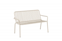 Peking havebænk i aluminium 130x64cm beige