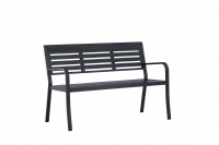 Elvas havebænk i aluminum 125cm sort