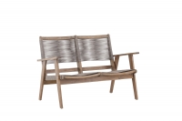 Little John havesofa 120x72cm i akacietræ med reb brun