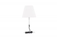 Moris bordlampe Ø28×52 cm – Hvid/hvid
