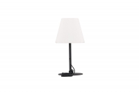 Moris bordlampe Ø28×52 cm – Sort/hvid