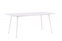 Silar spisebord MDF og stål 180x90 cm hvid