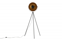 Search gulvlampe 159 cm i sort med gulddetaljer