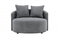 Kelso sofa 2-personers grå fleece