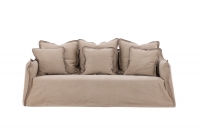 Oskarshamn 3-personers sofa 180cm i beige-brun stof
