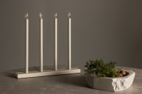 Lofsdalen bordlampe 35x35cm jern beige