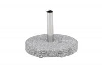 Stathera parasolfod med hjul &Oslash;50cm i gr&aring; granit