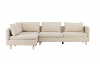 Zero hjørnesofa 3-personers i beige stof