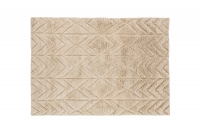 Zoe rektangulært uldtæppe 230x160 cm beige