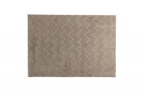 Fia tæppe med zigzag-mønste 230x160 cm brun